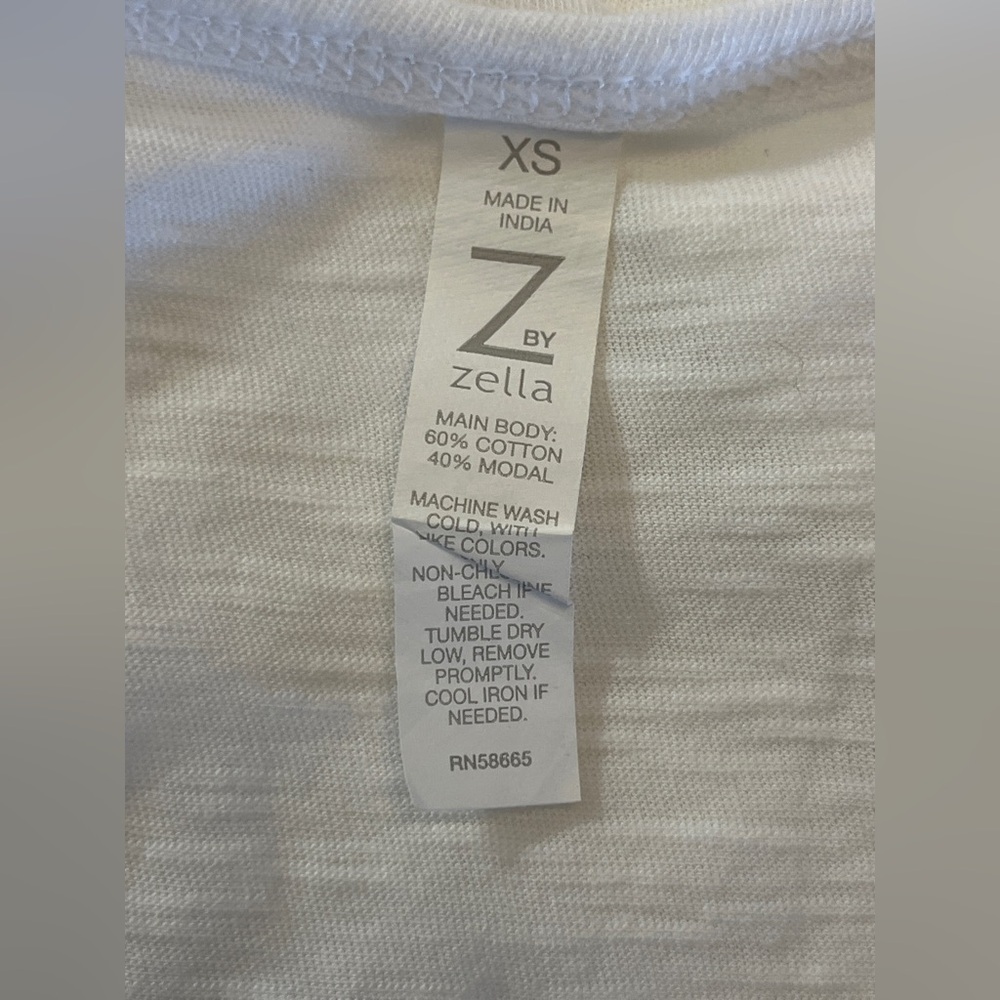Zella White Sleeveless Tank Top Womens Size XS NWT - Picture 6 of 7